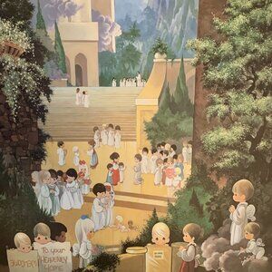 Precious Moments Chapel Hallelujah Square Print by Sam Butchers-Matted/Framed